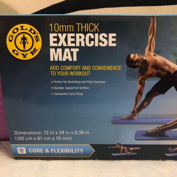 Gold's Gym Blue Exercise Mat - Picture 1 of 6